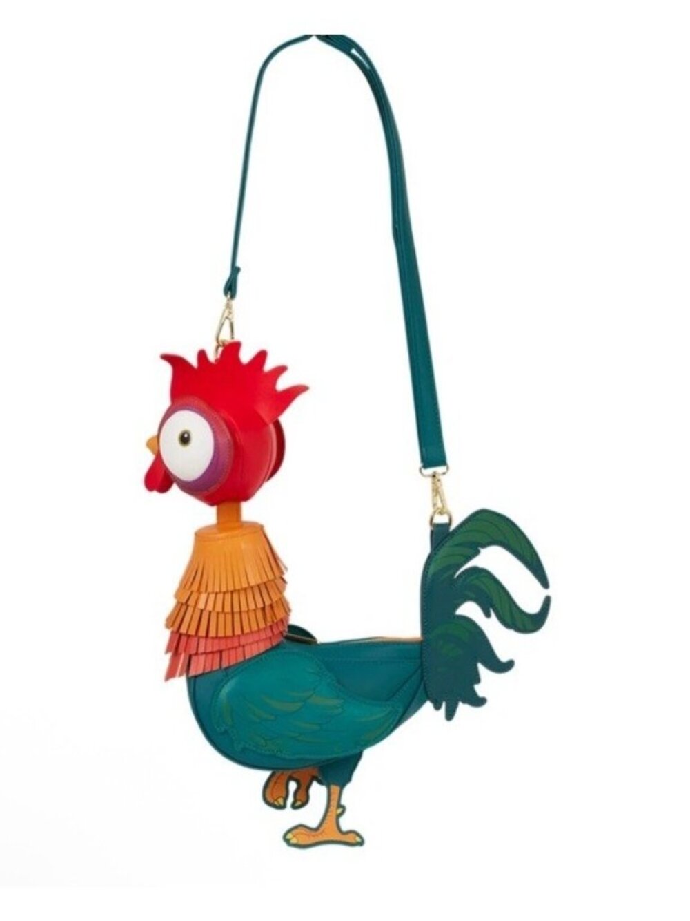 Disney Moana Hei Hei Figural Loungefly Crossbody Bag Bantam Rooster NWT - Picture 3 of 5